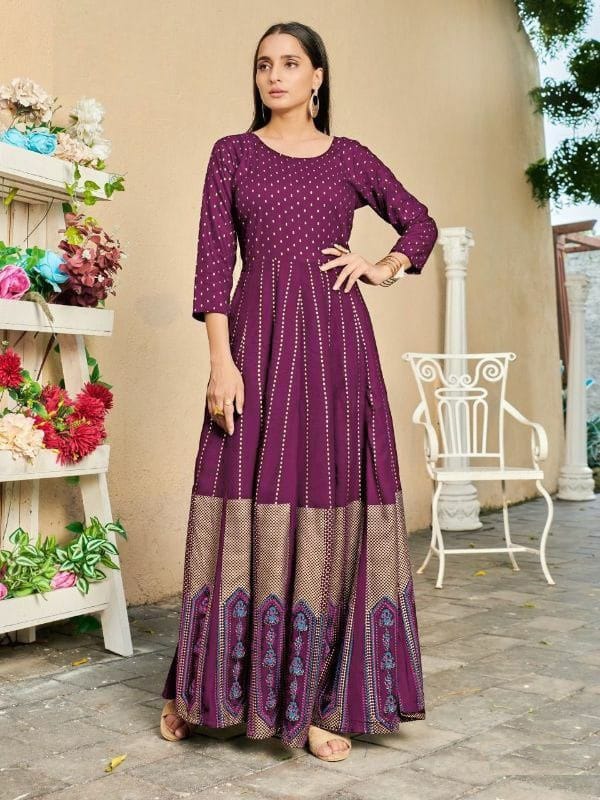 Kasturi 1 Heavy Designer Fancy Festive Wear Long Anarakli Kurti Collection